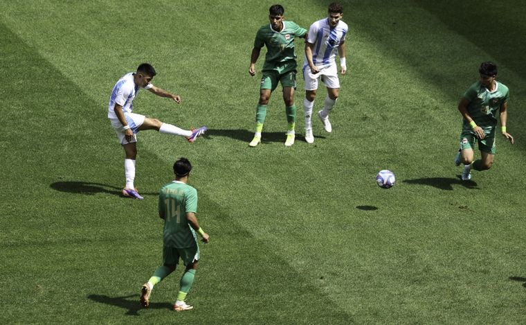 FOTO: La Selección argentina Sub 23 enfrenta a Irak (Foto: @Argentina).