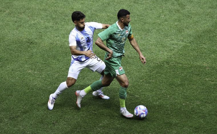 FOTO: La Selección argentina Sub 23 enfrenta a Irak (Foto: @Argentina).