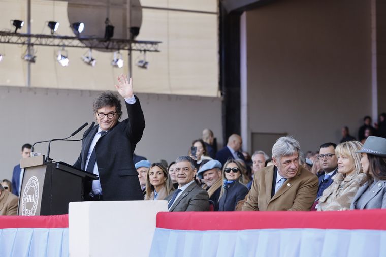 FOTO: Milei le habló al campo en la inauguración de La Rural (Foto: La Rural)