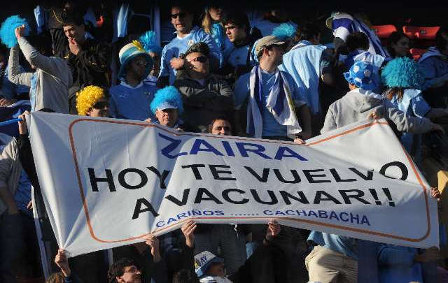 FOTO: El color de la previa Argentina-Uruguay en Santa Fe.