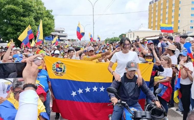 FOTO: La oposición venezolana se volcó masivamente a las calles. Foto: Voluntad Popular.