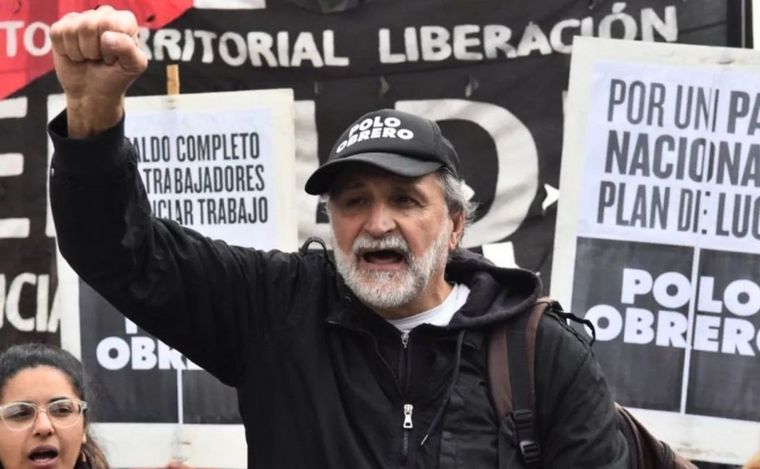 FOTO: Eduardo Belliboni, dirigente del Polo Obrero.