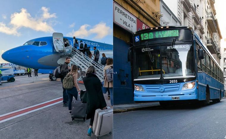 FOTO: Más vuelos para Rosario; no hay novedades sobre ayudas estatales para el transporte.