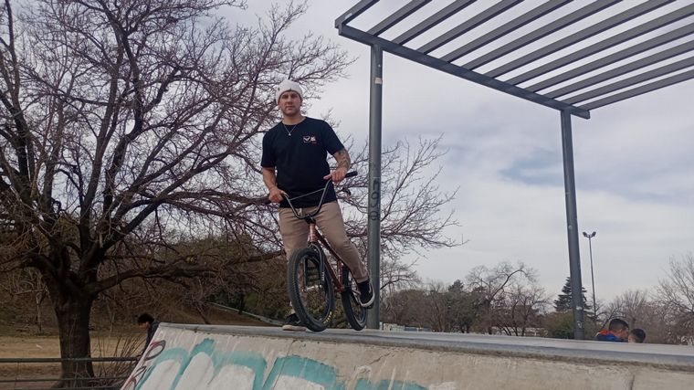 FOTO: Damián Nolasco, desde la pista de BMX en el Parque de las Naciones. 