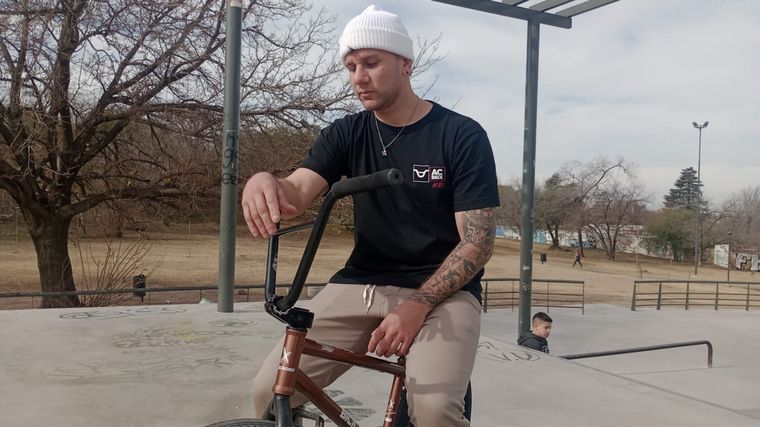 FOTO: Damián Nolasco, desde la pista de BMX en el Parque de las Naciones. 