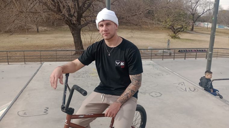 FOTO: Damián Nolasco, desde la pista de BMX en el Parque de las Naciones. 