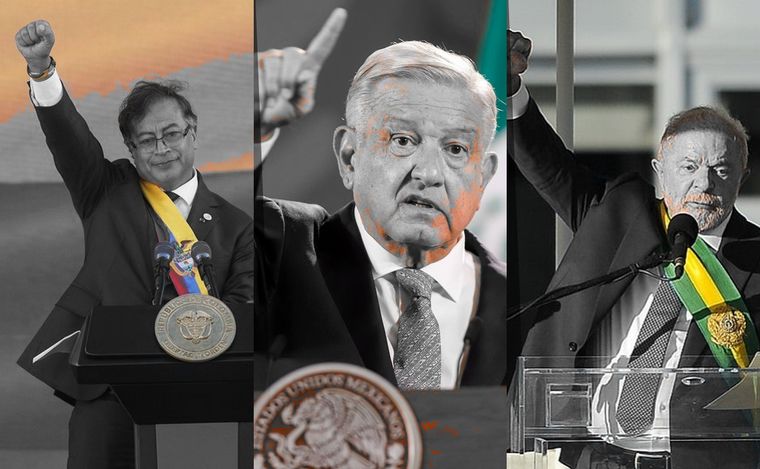 FOTO: Petro, Colombia, AMLO, México y Lula, Brasil, del lado de Maduro.