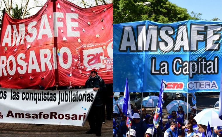 FOTO: Paritarias: docentes públicos de Rosario y La Capital votan mociones de paro.