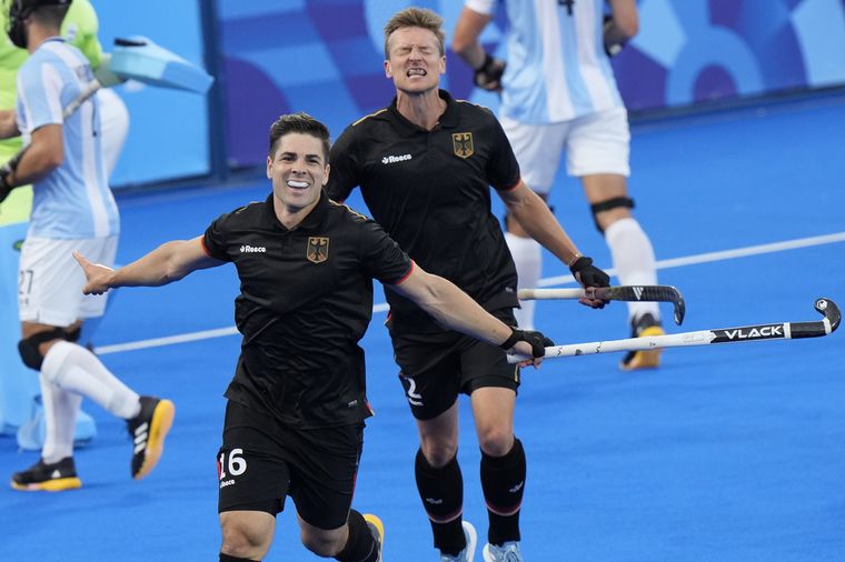 FOTO: Peillat anotó el segundo gol de Alemania ante Argentina y su festejo generó revuelo. 