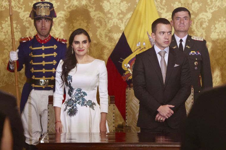 FOTO: Verónica Abad y Daniel Noboa.