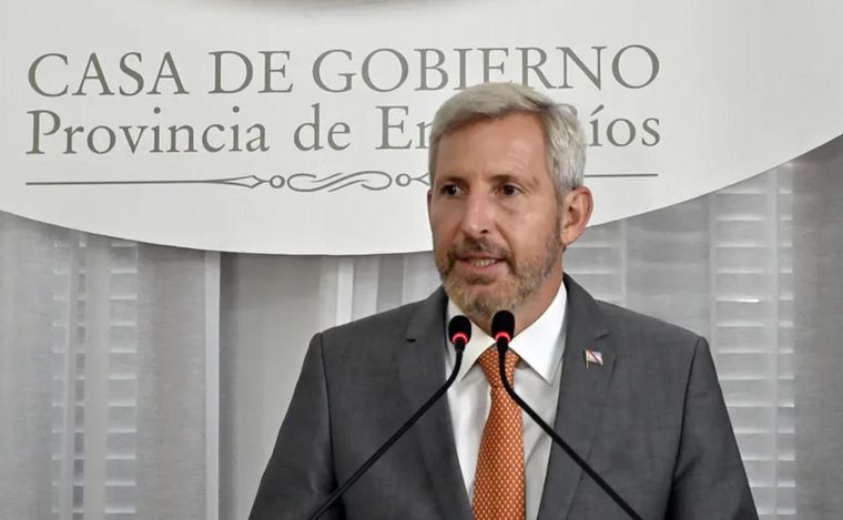 FOTO: Rogelio Frigerio, gobernador de Entre Ríos.