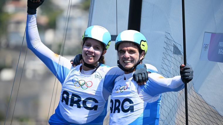 FOTO: Mateo Majdalani y Eugenia Bosco, medalla de plata en París 2024