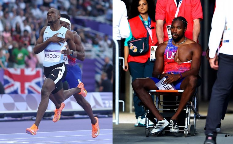 FOTO: Tebogo ganó el oro en 200 metros llanos: Lyles corrió con Covid y fue tercero