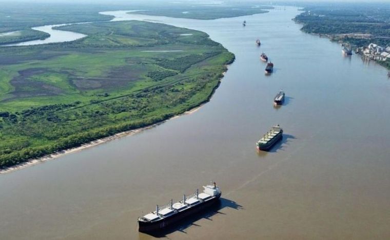 FOTO: La Hidrovía Paraná-Paraguay.