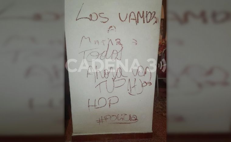 FOTO: Pintada en la casa de Susana Montoya.