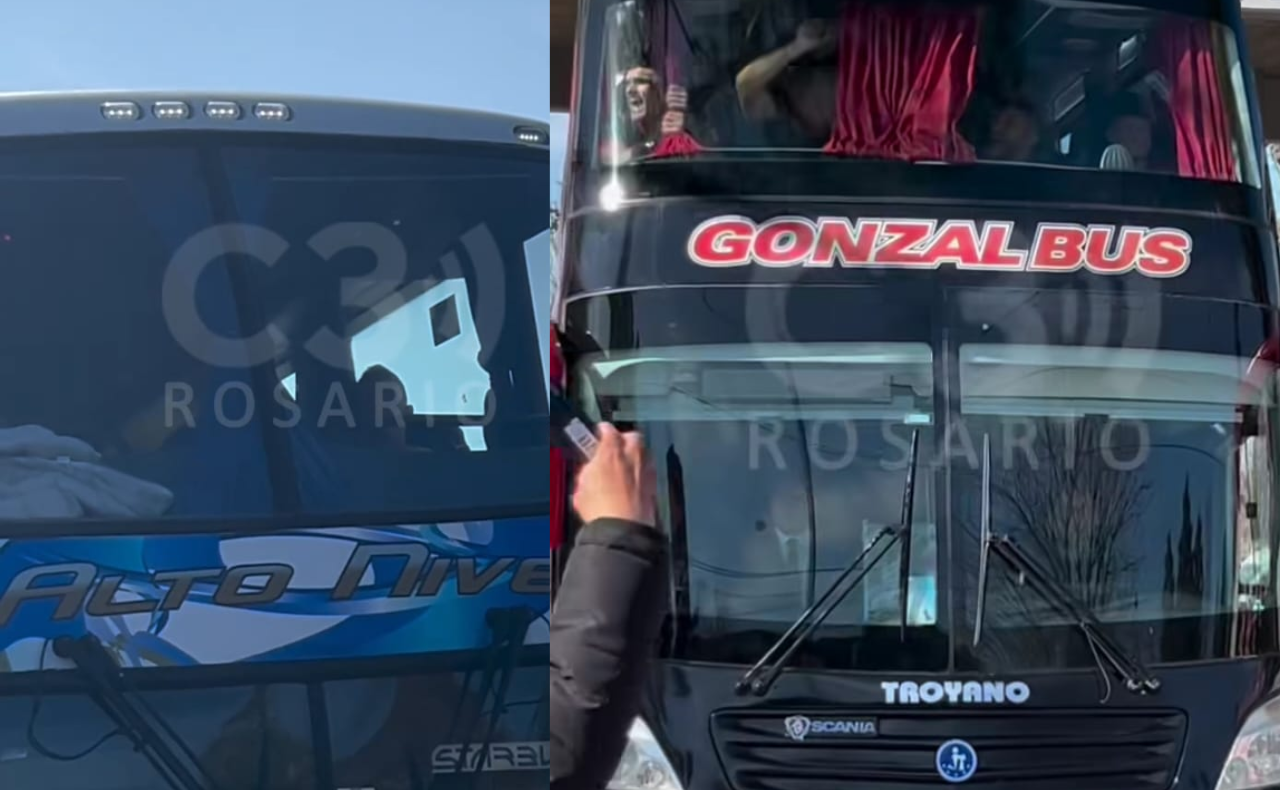 FOTO: Central y Newell's arribaron al estadio para el clásico de la ciudad.