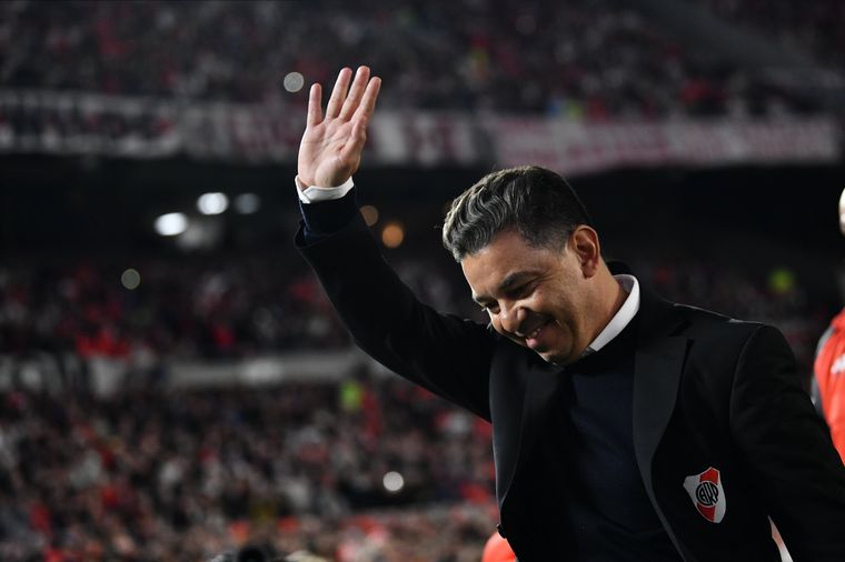 FOTO: Marcelo Gallardo en su regreso al Monumental. (Foto: @RiverPlate)