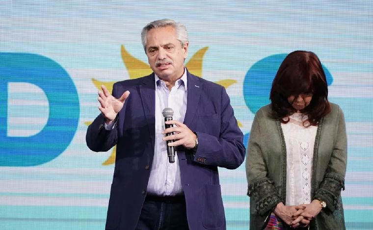 FOTO: Alberto Fernández y Cristina, tras la derrota del PJ en las legislativas de 2021.