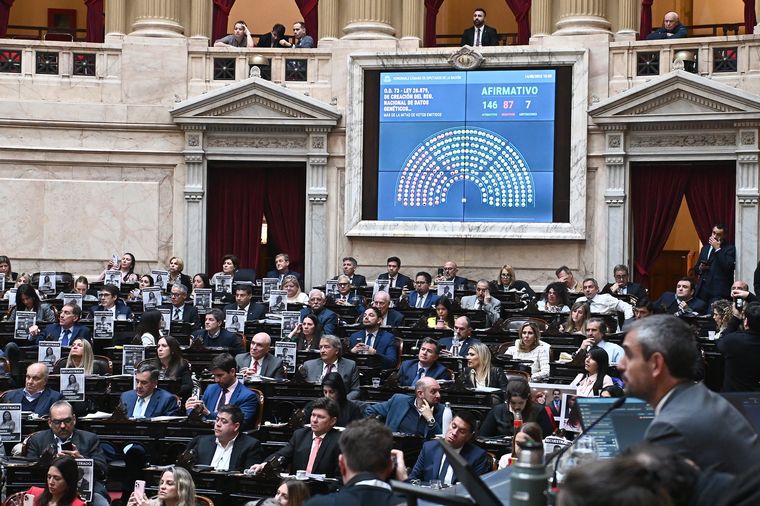 FOTO: Diputados aprobó la ampliación del Registro Nacional de Datos Genéticos.