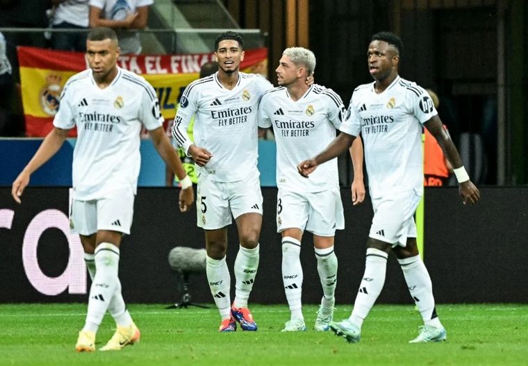 FOTO: Con un gol de Mbappé ,el Real Madrid ganó y se quedó con la Supercopa de Europa