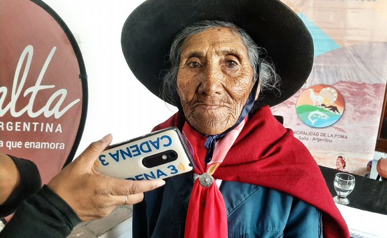 FOTO: Eulogia Tapia, referente del patrimonio cultural en La Poma.