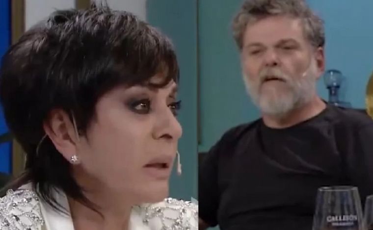 FOTO: Fuerte cruce entre Alfredo Casero y Mónica Gutiérrez en el programa. (Foto:Captura)