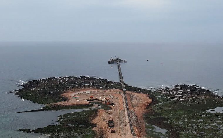 FOTO: Punta Colorada, Sierra Grande, provincia de Río Negro.