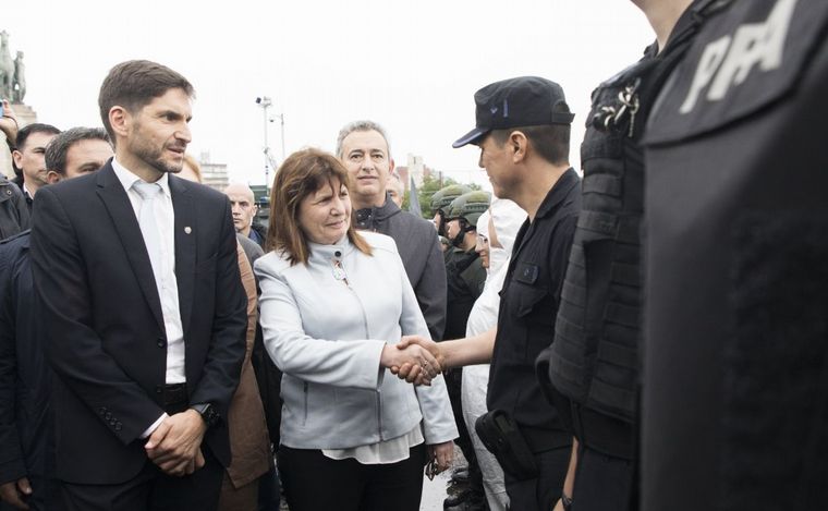 FOTO: Patricia Bullrich destacó el trabajo que realizaron sobre la inseguridad en Rosario.