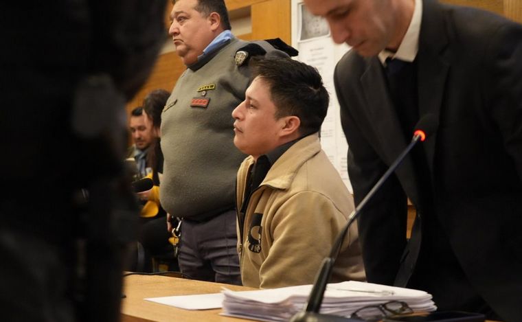 FOTO: Santiago Campos Matos, en el juicio por Anahí Bulnes. (Daniel Cáceres/Cadena 3)