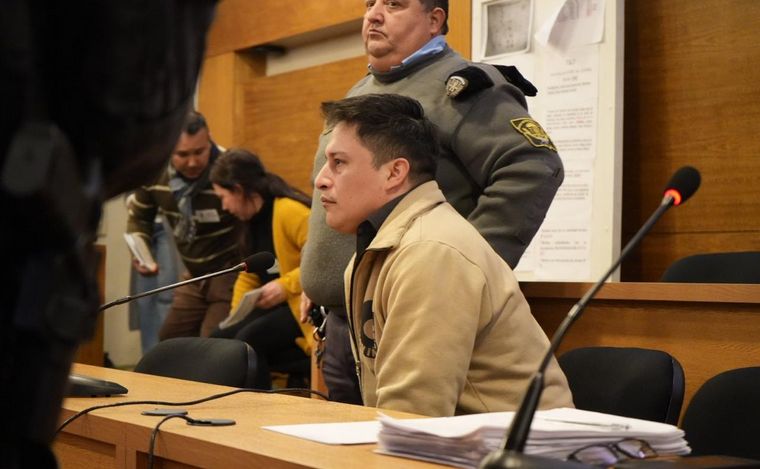 FOTO: Santiago Campos Matos, en el juicio por Anahí Bulnes. (Daniel Cáceres/Cadena 3)