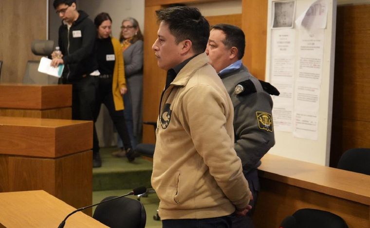 FOTO: Santiago Campos Matos, en el juicio por Anahí Bulnes. (Daniel Cáceres/Cadena 3)