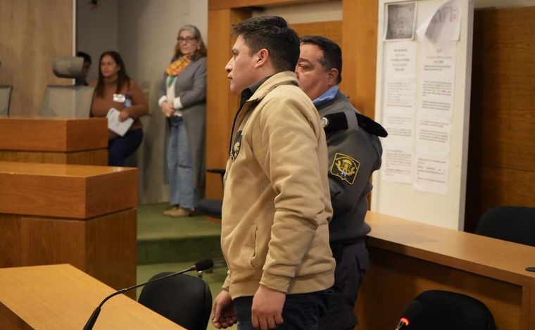 FOTO: Santiago Campos Matos, en el juicio por Anahí Bulnes. (Daniel Cáceres/Cadena 3)