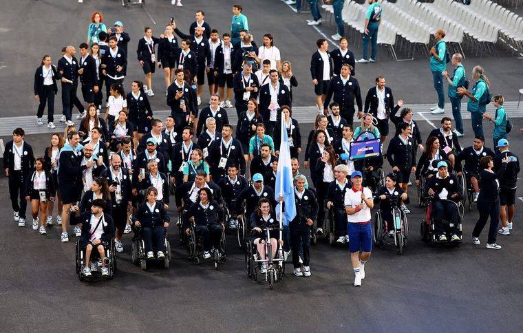 FOTO: La delegación Argentina en la ceremonia inaugural de los Juegos Paralímpicos