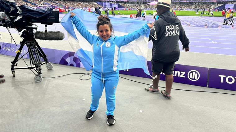 FOTO: Antonella Ruiz Díaz, medalla de bronce en lanzamiento de bala F41