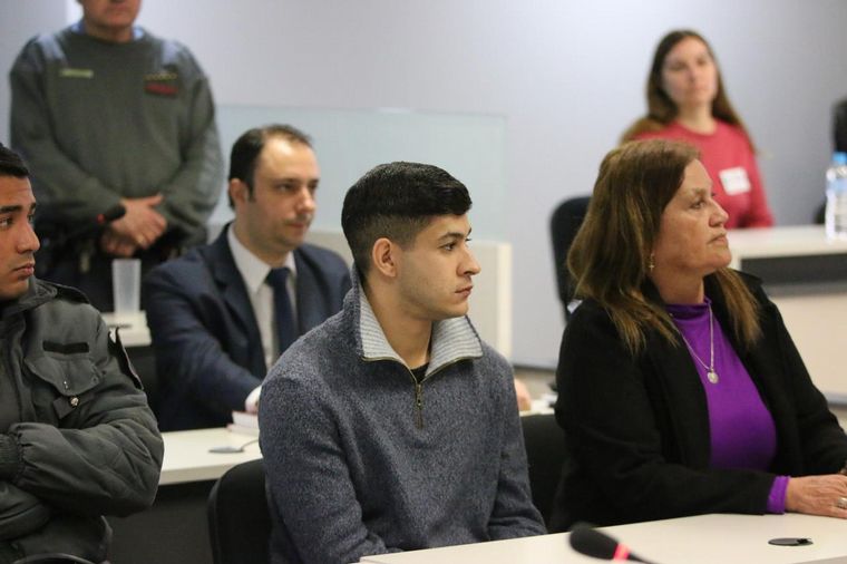 FOTO: Perpetua para la hija del arquitecto Flehr, su novio y otros dos acusados.