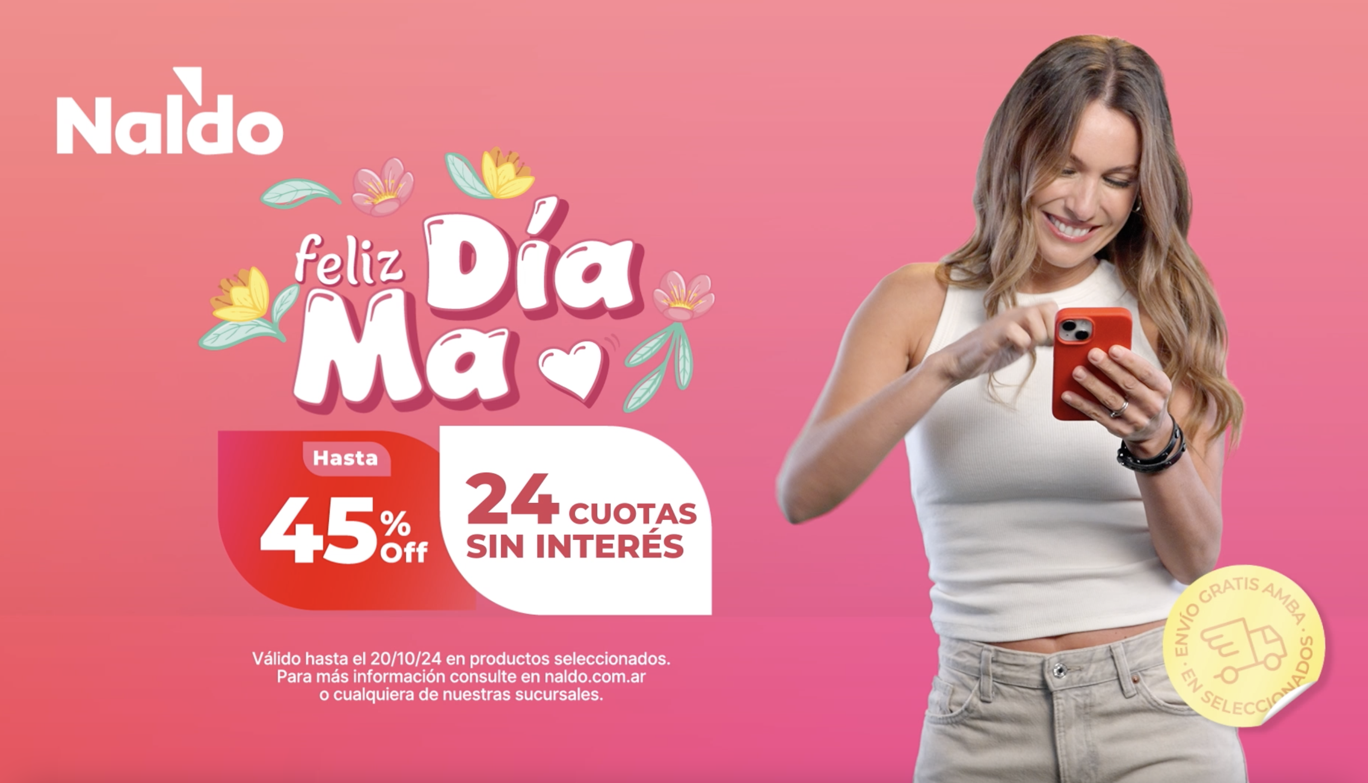 FOTO: Conseguií el regalo en Naldo.com.ar o en cualquiera de sus 90 sucursales