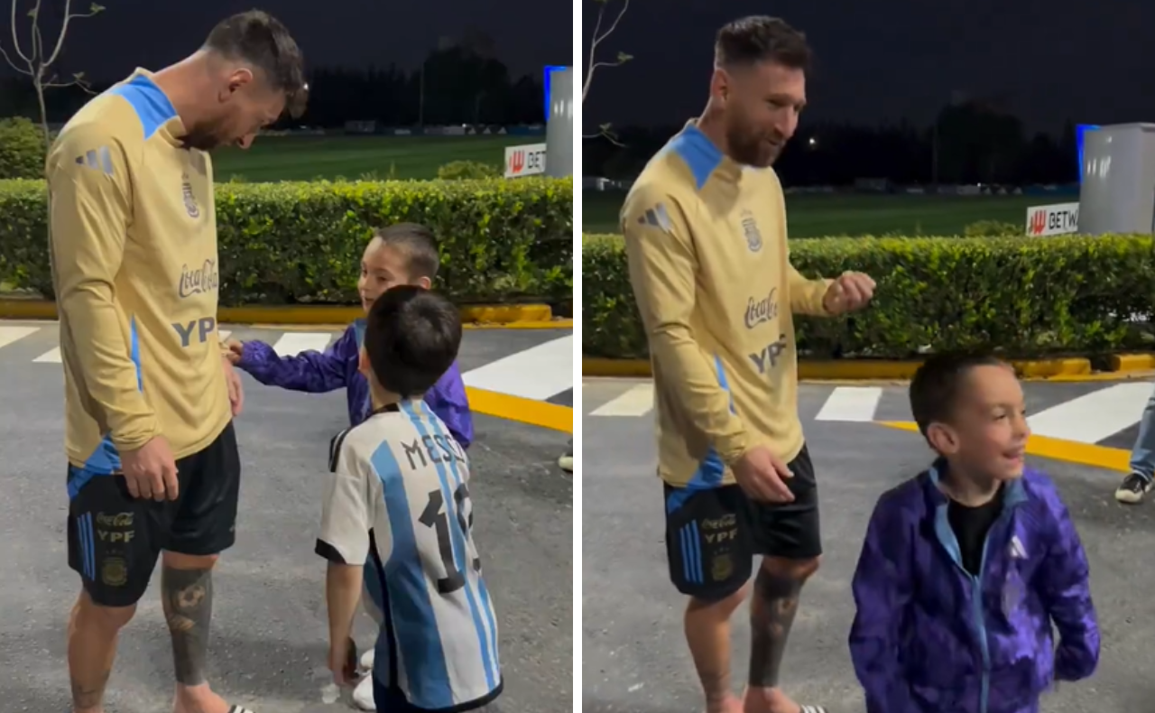 FOTO: El video viral de Messi con un niño. (Foto: captura)