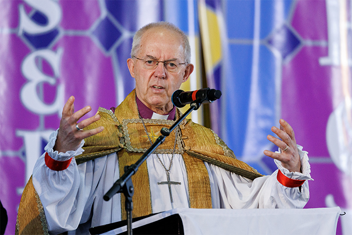 FOTO: El arzobispo Welbys, hasta hoy máxima autoridad de la iglesia anglicana.