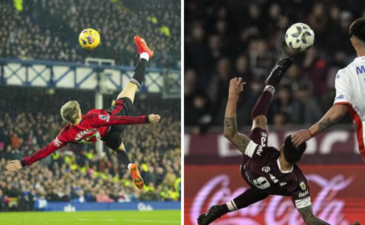 FOTO: Garnacho y Bou, nominados por sus goles de chilena