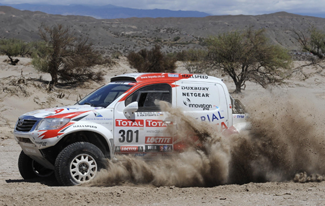 FOTO: Carlos Sousa en la 5º etapa del Dakar 2012