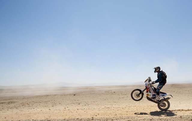 FOTO: Juan Carlos Salvatierra en la séptima etapa del Dakar 