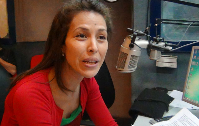 FOTO: Roxana Carabajal en Viva la Radio