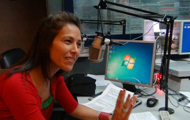 FOTO: Roxana Carabajal en Viva la Radio