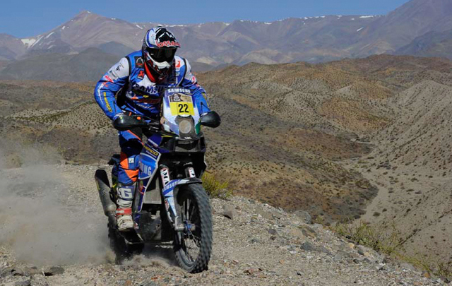 FOTO: Espinasse en la cuarta etapa del Dakar 2014