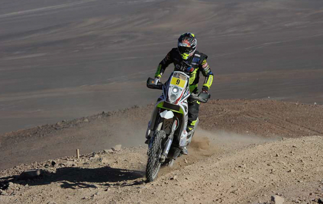 FOTO: Lavieille en la undécima etapa del Dakar 2014