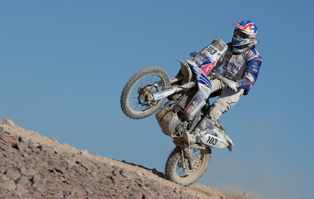 FOTO: Sugawara en la undécima etapa del Dakar 2014