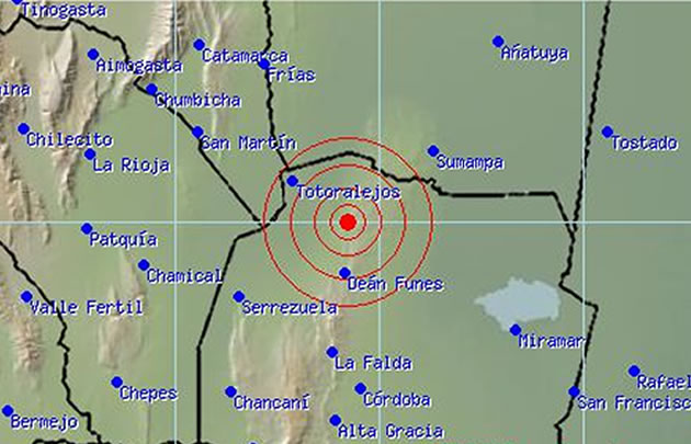 FOTO: Sismo en Córdoba hoy.