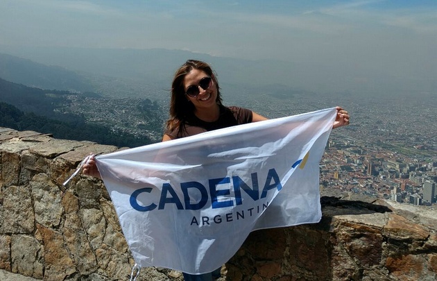 FOTO: Yeny Ortega desde el cerro de Monserrate en Colombia.