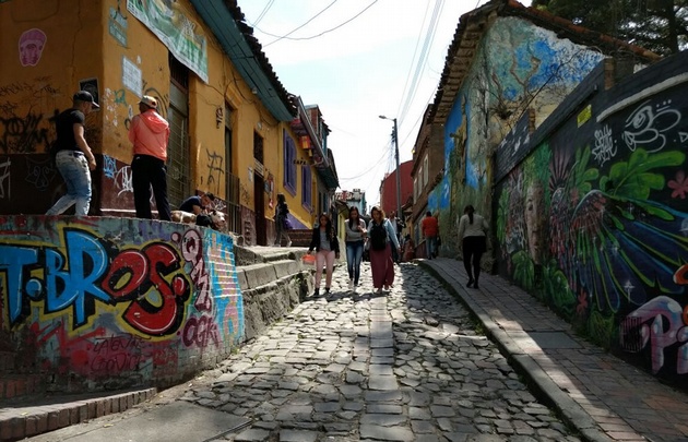 FOTO: Barrio La Candelaria, en el centro antiguo de Bogotá.