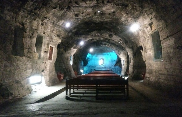 FOTO: Visitamos el interior de la Catedral de Sal de Zipaquirá.